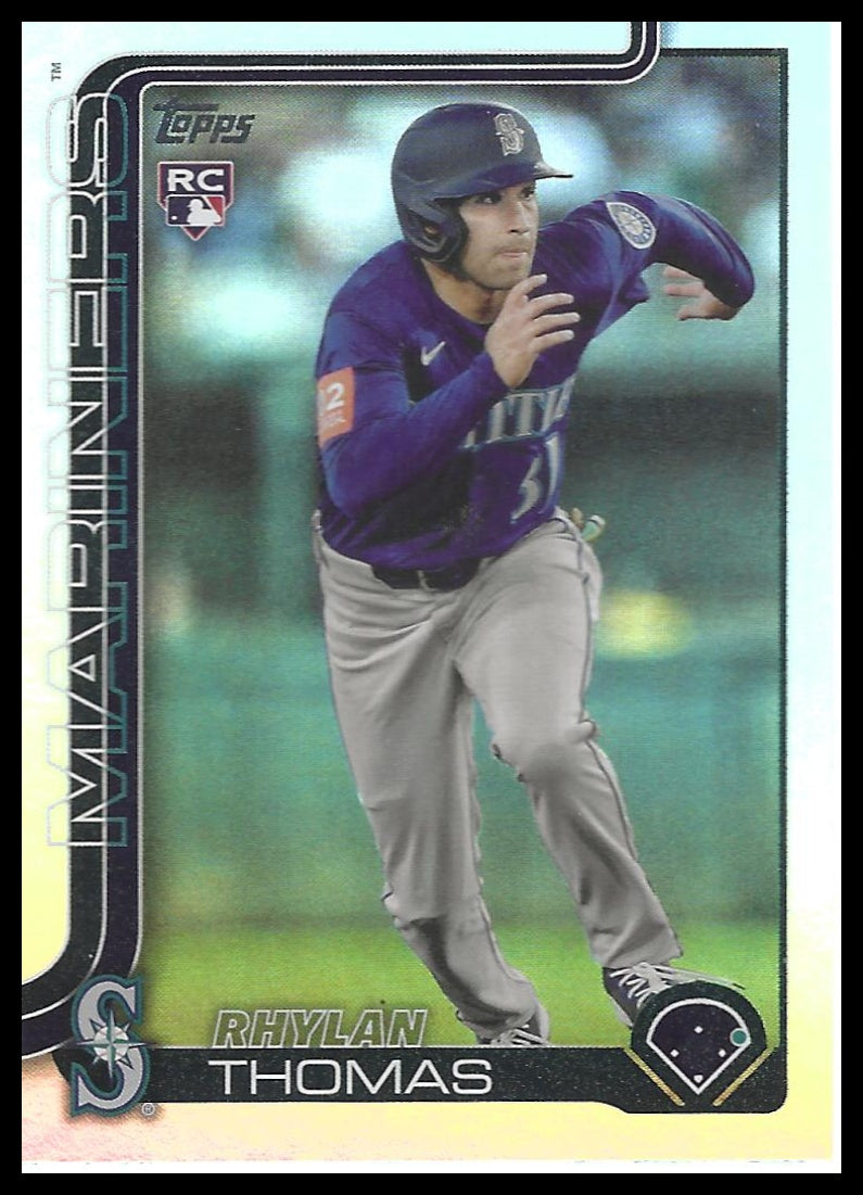 2025 Topps Update #US196 Rhylan Thomas Rainbow Foil