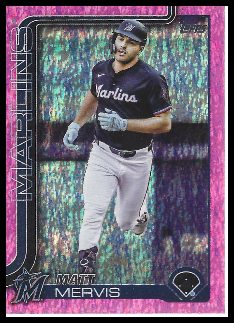 2025 Topps Update #US68 Matt Mervis Pink Holo Foil