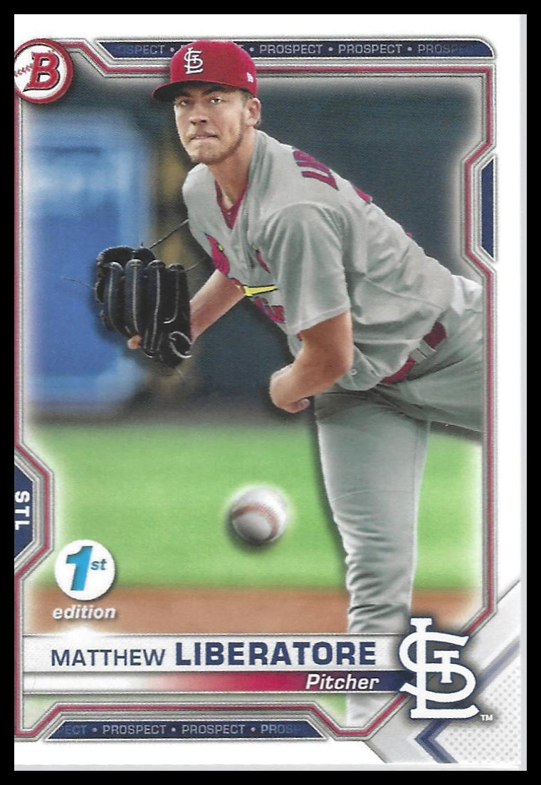 2021 Bowman 1st Edition #BFE-29 Matthew Liberatore