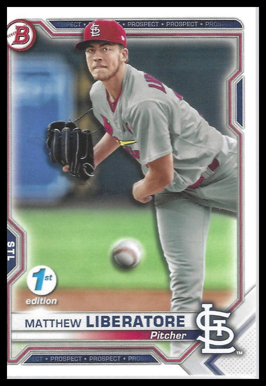 2021 Bowman 1st Edition #BFE-29 Matthew Liberatore