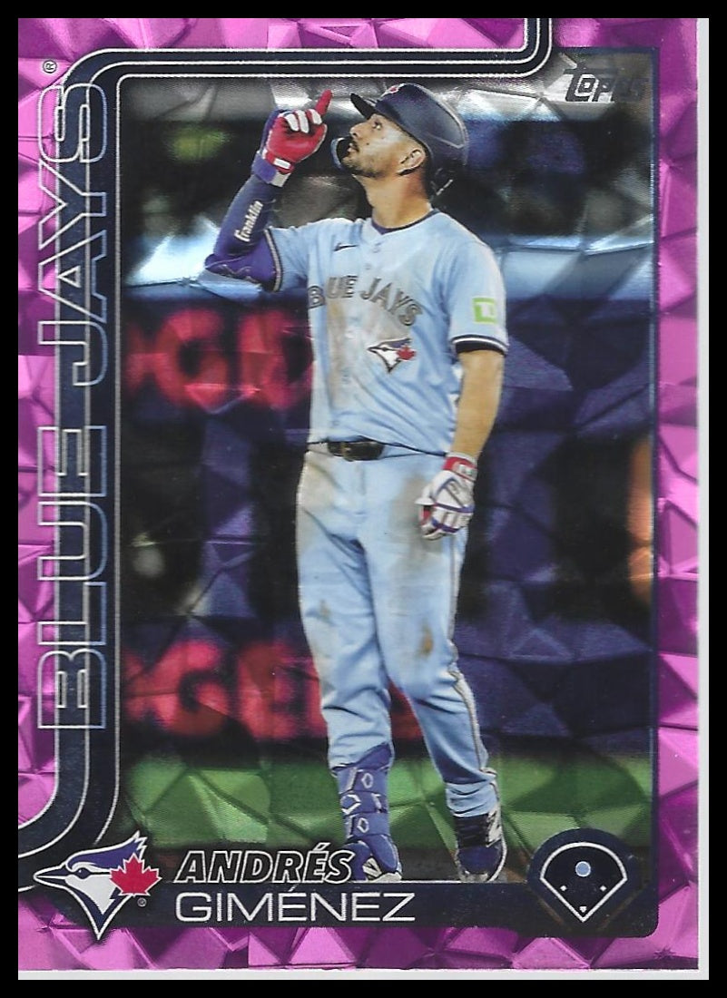 2025 Topps Update #US75 Andrés Giménez Pink Diamante Foil