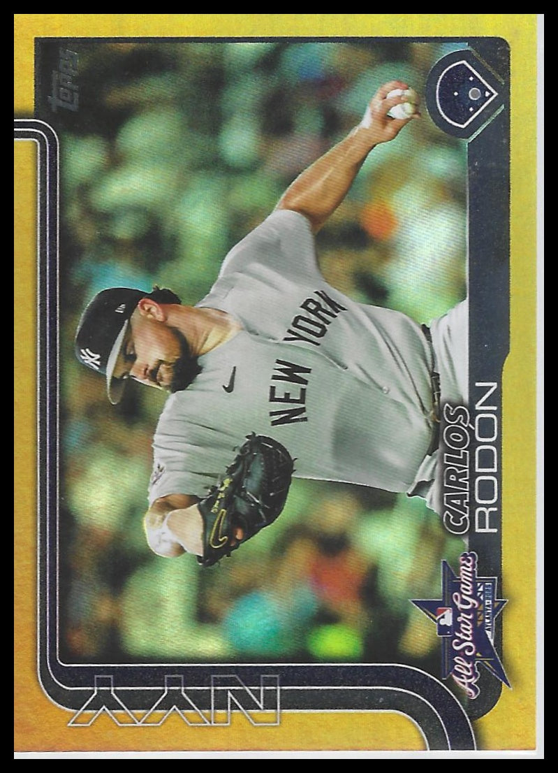 2025 Topps Update #ASG-38 Carlos Rodón 2025 All-Star Game Gold Foil #/50