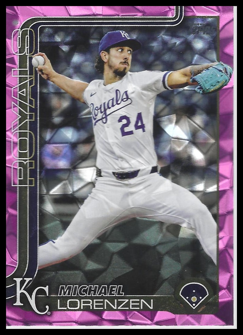 2025 Topps Update #US222 Michael Lorenzen Pink Diamante Foil