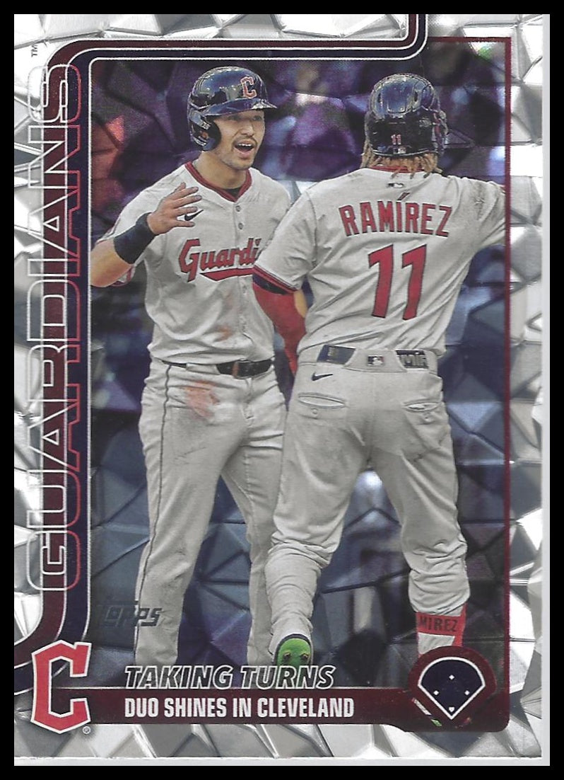 2025 Topps Update #US26 José Ramírez / Steven Kwan Diamante Foil