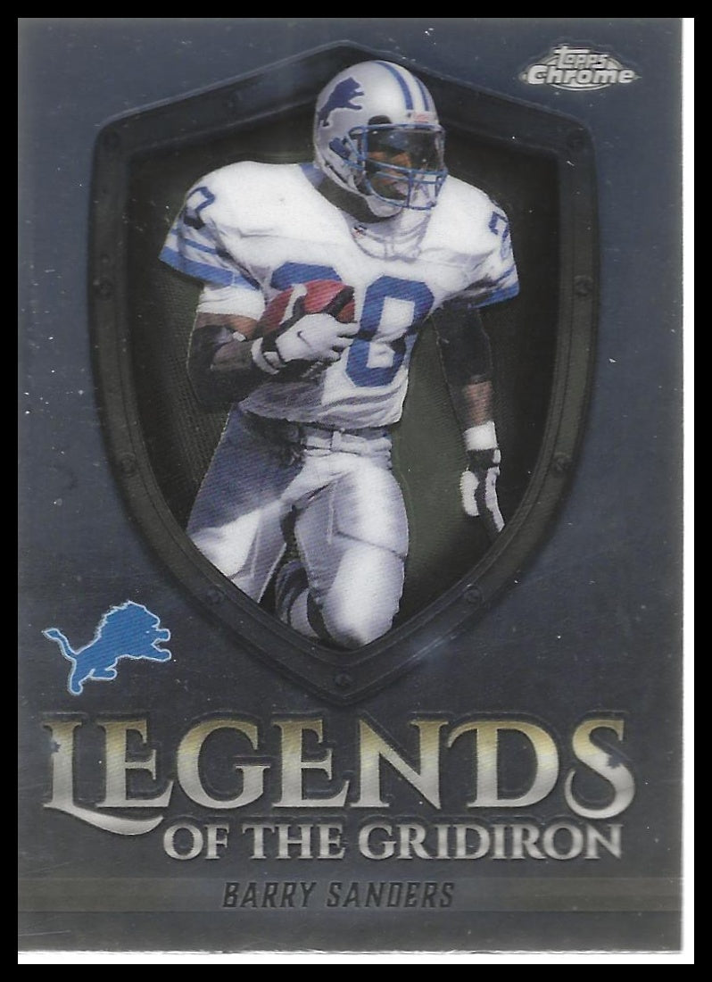 2025 Topps Chrome #LOG-11 Barry Sanders Legends of the Gridiron