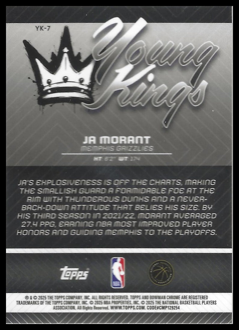 2025-26 Bowman #YK-7 Ja Morant Young Kings