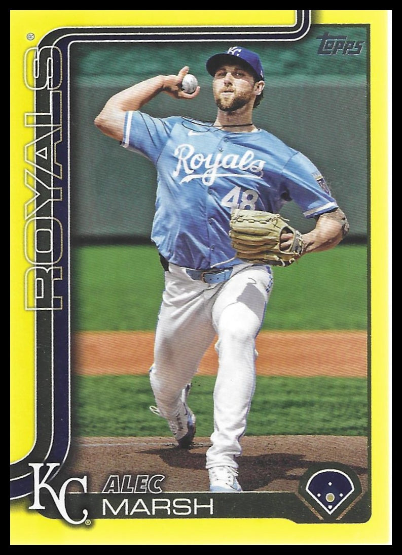 2025 Topps #607 Alec Marsh Yellow