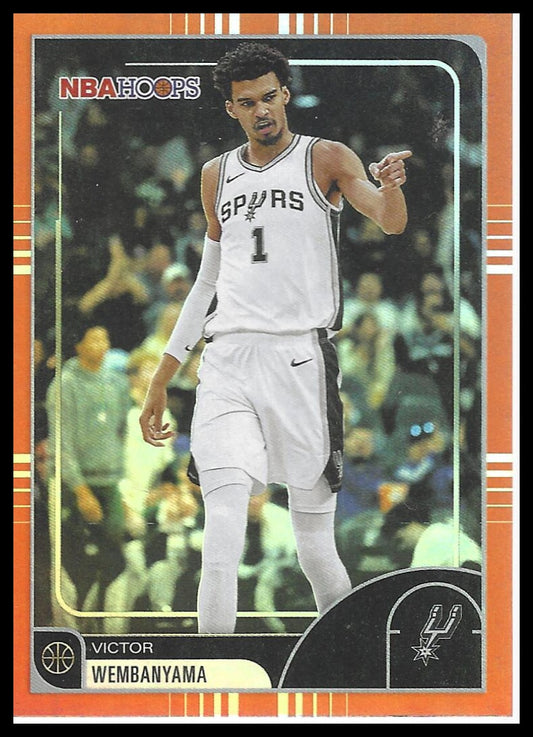 2025-26 Hoops #30 Victor Wembanyama Orange Hoops