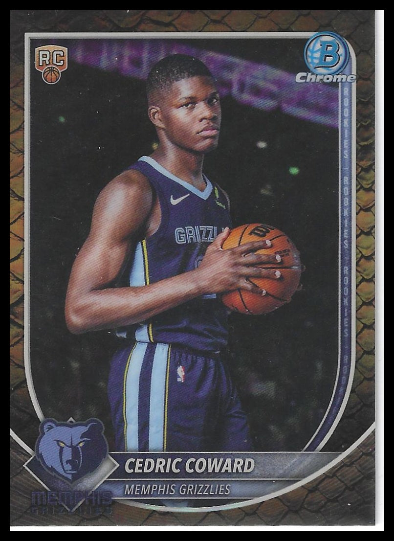 2025-26 Bowman #BCV-11 Cedric Coward Chrome Reptilian Refractors