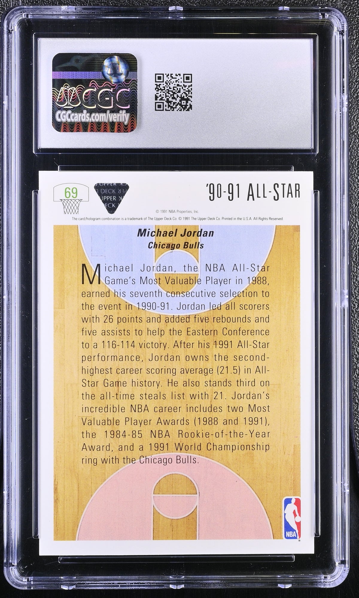 1991-92 Upper Deck #69 Michael Jordan CGC 9