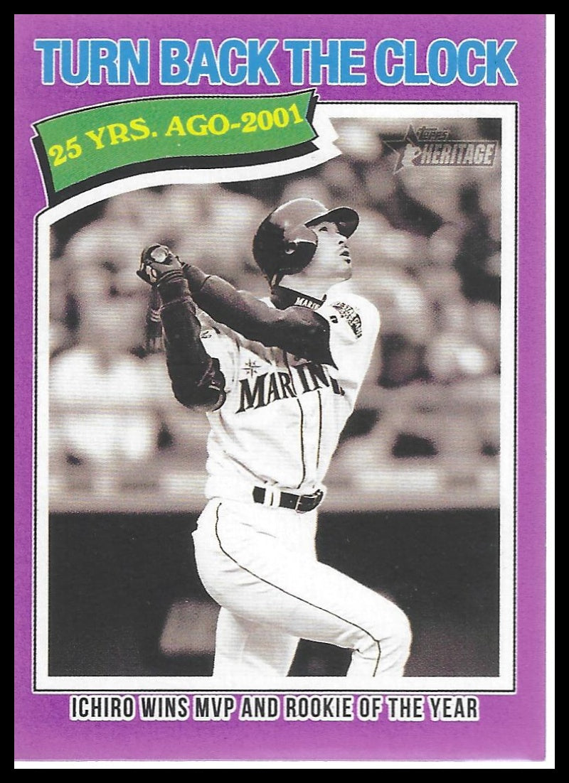 2026 Topps Heritage #337 Ichiro Light Purple