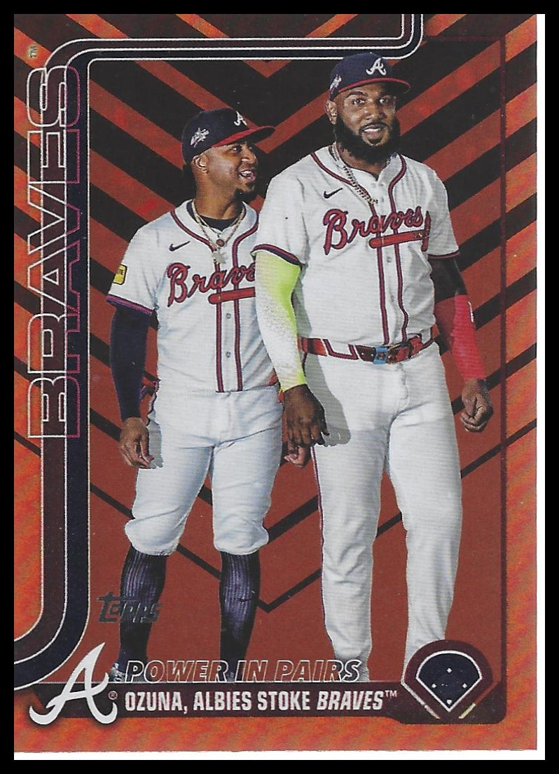 2025 Topps Update #US229 Marcell Ozuna / Ozzie Albies Holiday
