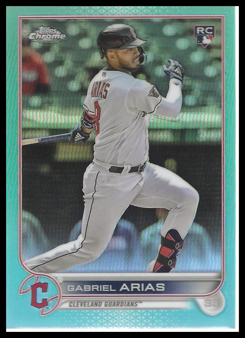 2022 Topps Chrome Update #USC131 Gabriel Arias Aqua Refractor #/250