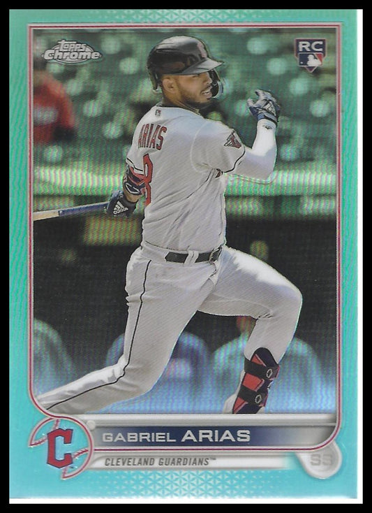 2022 Topps Chrome Update #USC131 Gabriel Arias Aqua Refractor #/250