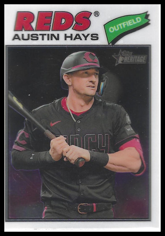 2026 Topps Heritage #80 Austin Hays Chrome