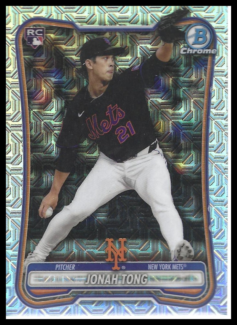 2026 Bowman #65 Jonah Tong Chrome Mojo Refractors