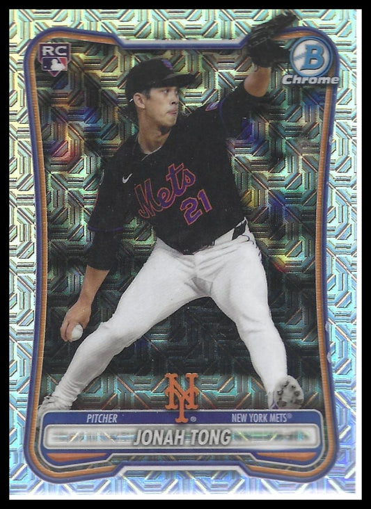2026 Bowman #65 Jonah Tong Chrome Mojo Refractors