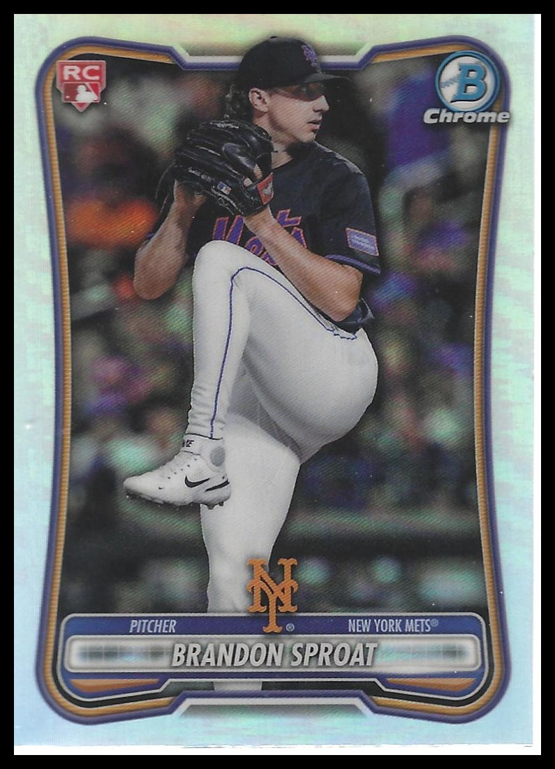 2026 Bowman #33 Brandon Sproat Rookie Red RC Logo