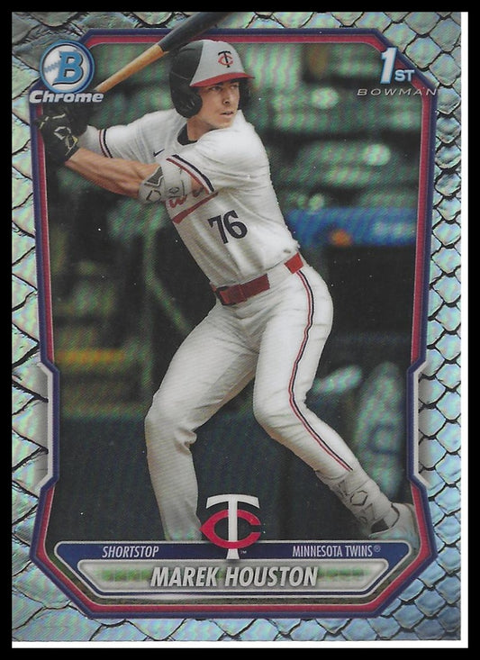 2026 Bowman #BCP-16 Marek Houston Chrome Prospects Reptilian Refractor