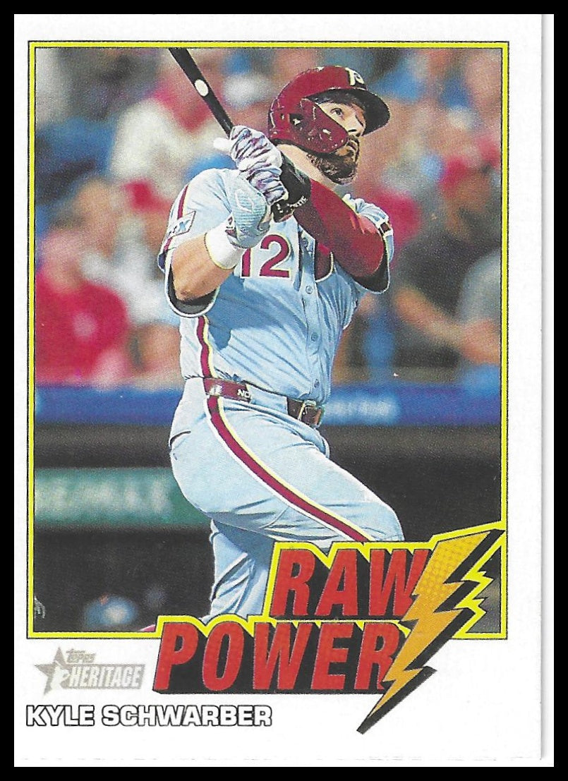 2026 Topps Heritage #RP-KS Kyle Schwarber Raw Power