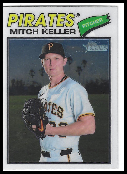 2026 Topps Heritage #64 Mitch Keller Chrome