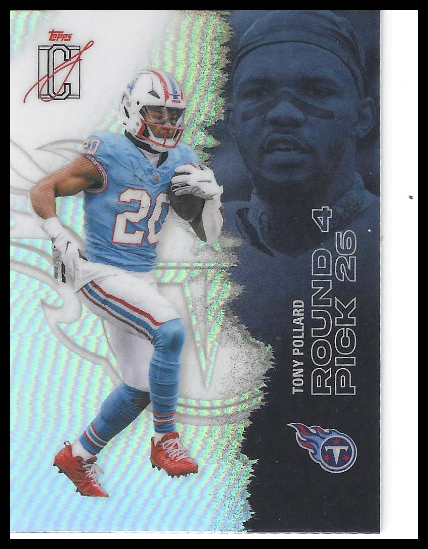 2025 Topps Signature Class #54 Tony Pollard Chrome Refractor