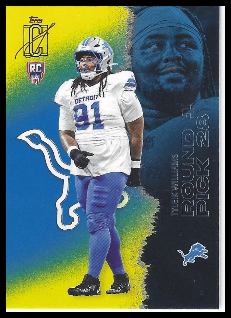 2025 Topps Signature Class #157 Tyleik Williams Blue & Yellow