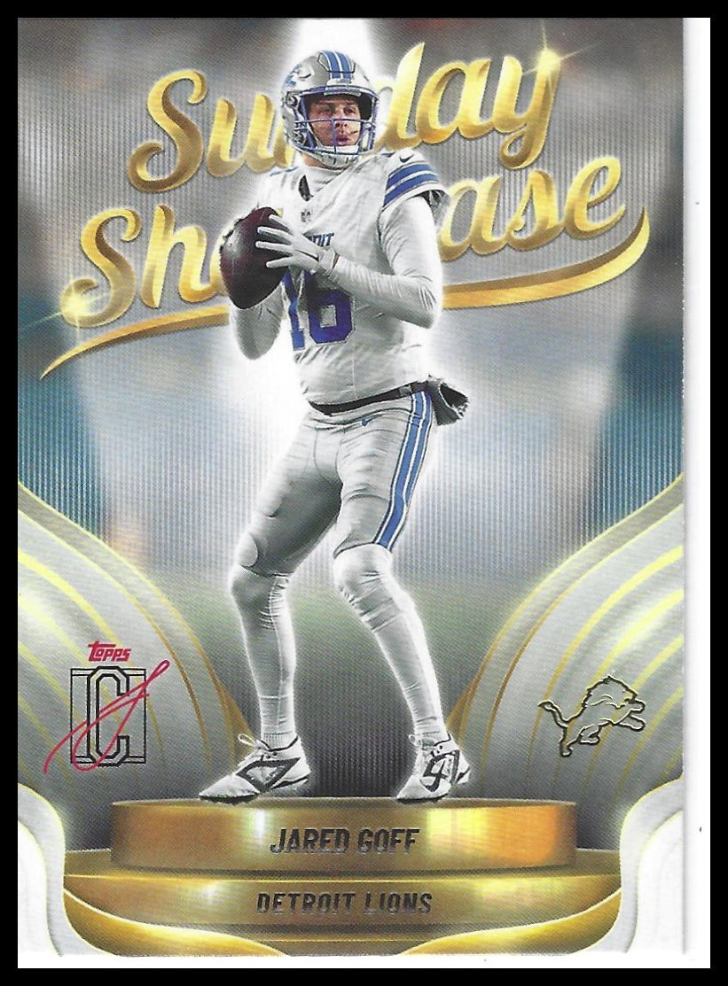 2025 Topps Signature Class #SS-22 Jared Goff Sunday Showcase