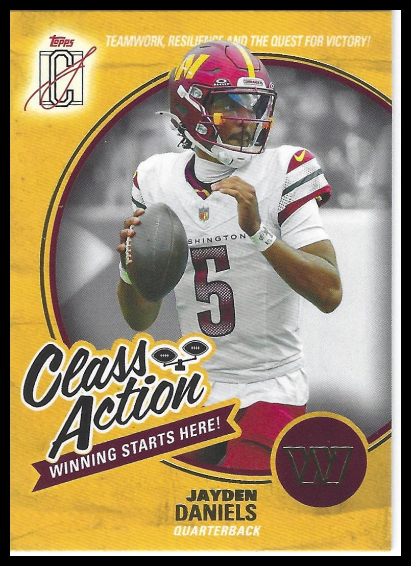2025 Topps Signature Class #CA-24 Jayden Daniels Class Action