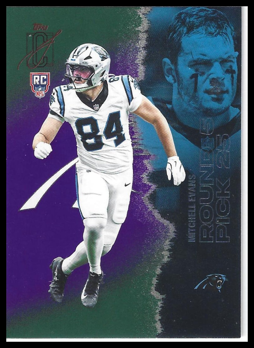 2025 Topps Signature Class #192 Mitchell Evans Green & Purple