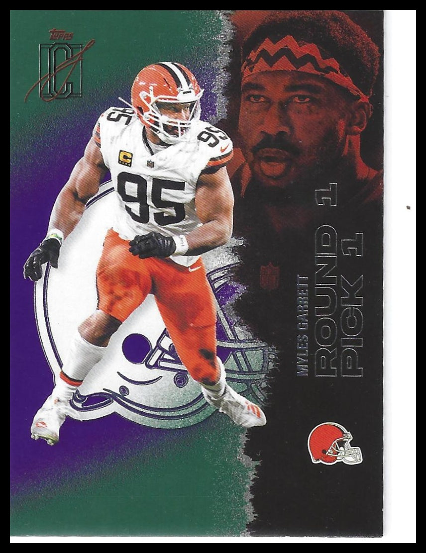 2025 Topps Signature Class #14 Myles Garrett Green & Purple