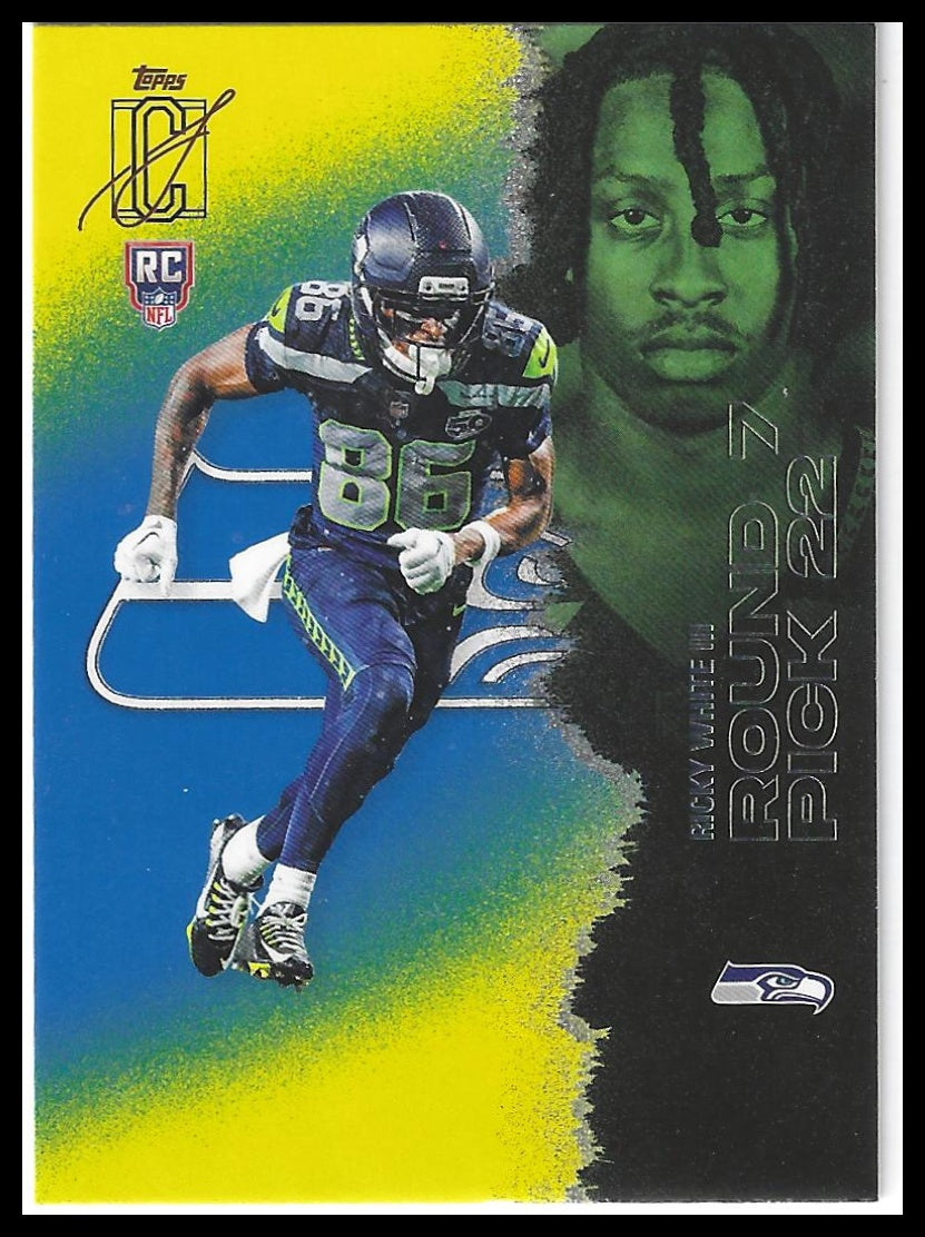 2025 Topps Signature Class #190 Ricky White III Blue & Yellow