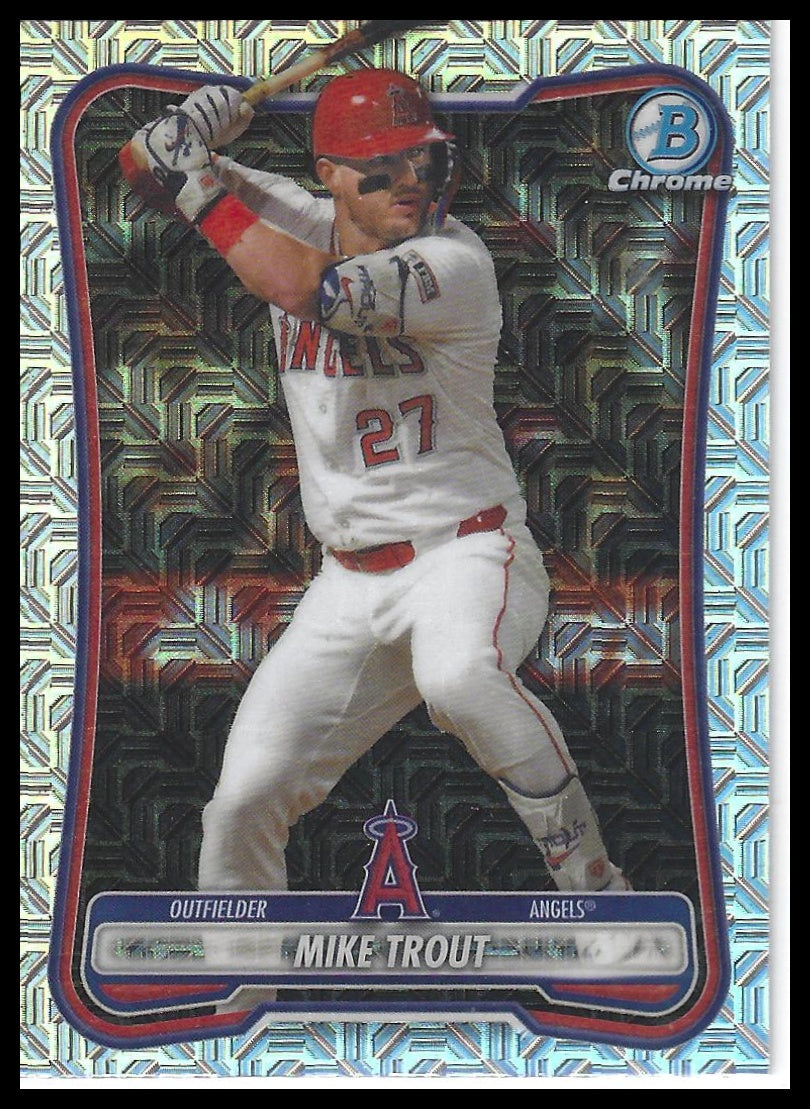2026 Bowman #100 Mike Trout Chrome Mojo Refractors