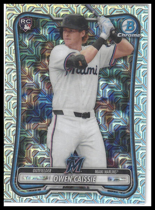 2026 Bowman #62 Owen Caissie Chrome Mojo Refractors
