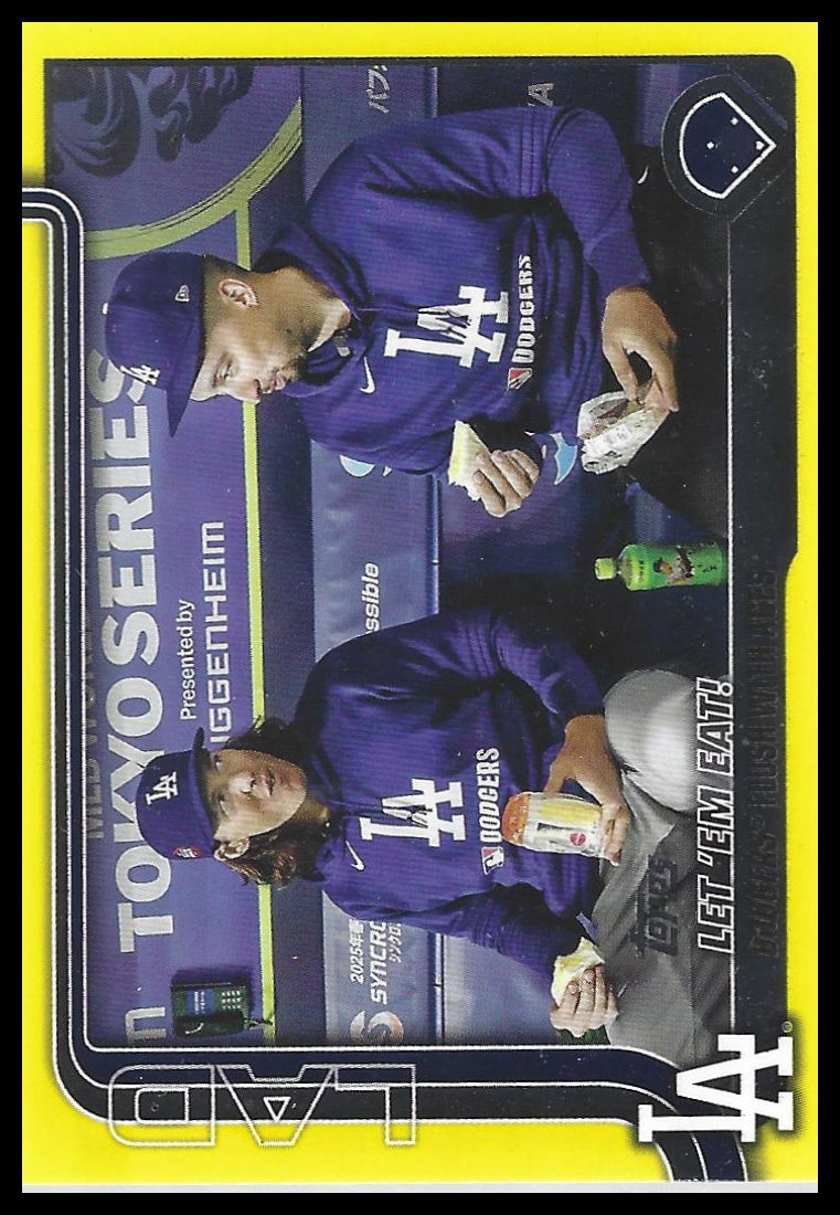 2025 Topps Update #US119 Blake Snell / Tyler Glasnow Yellow