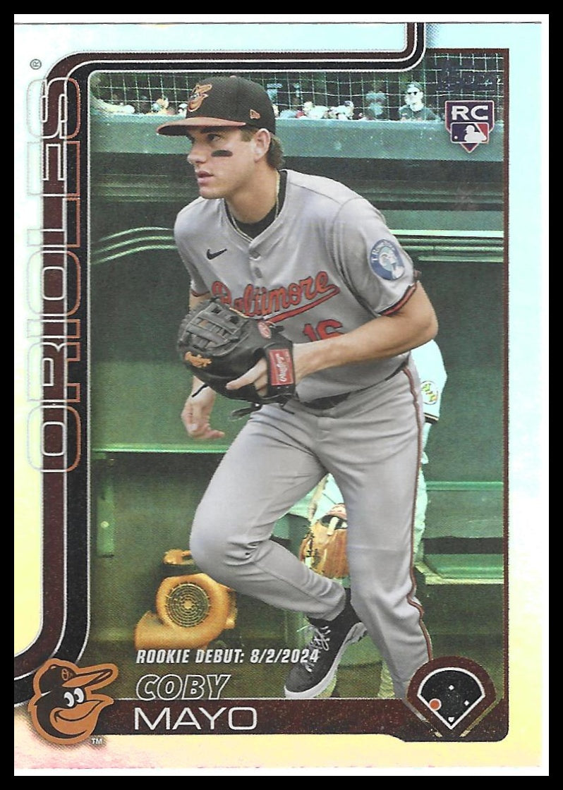 2025 Topps Update #US282 Coby Mayo Rainbow Foil