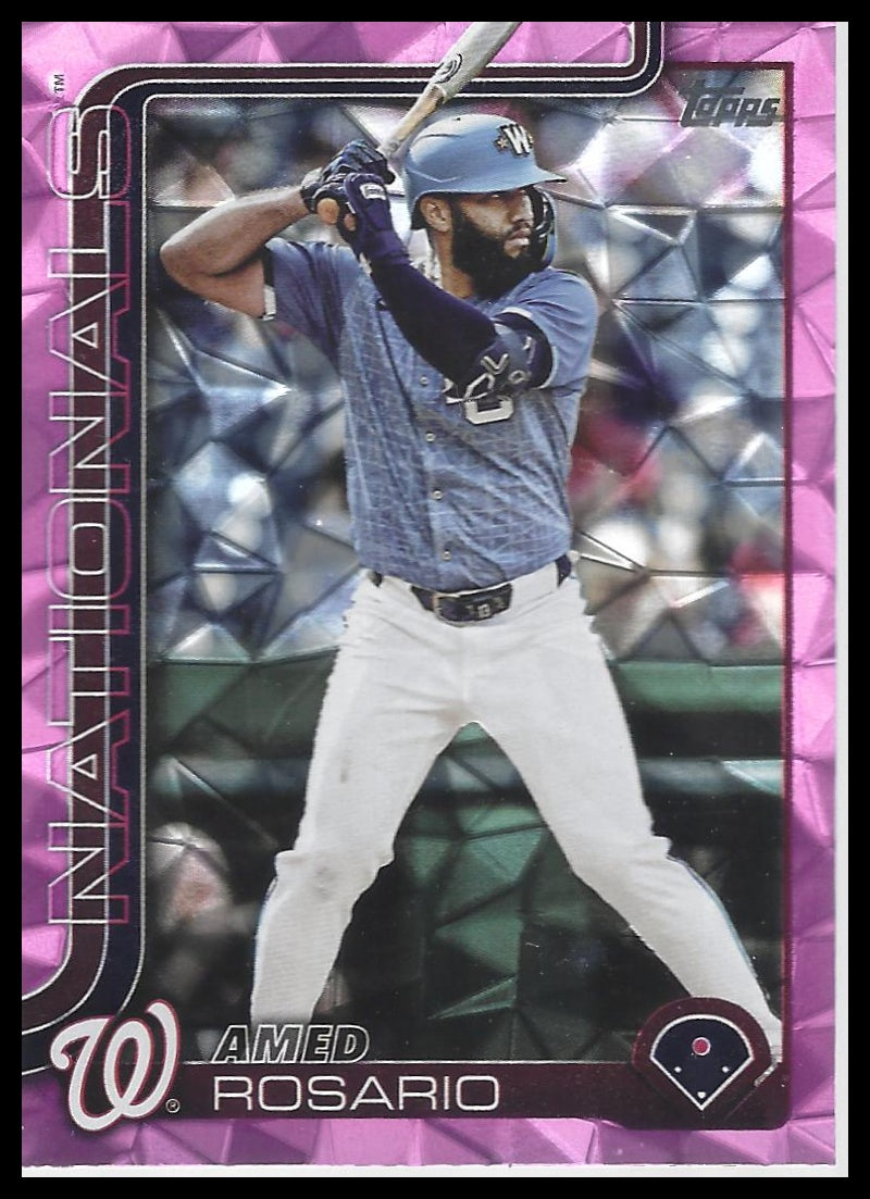 2025 Topps Update #US322 Amed Rosario Pink Diamante Foil