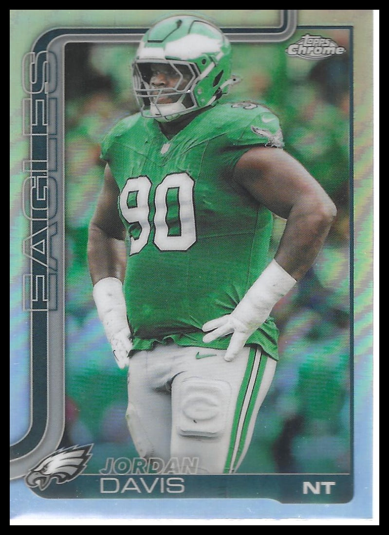 2025 Topps Chrome #249 Jordan Davis Topps Refractor