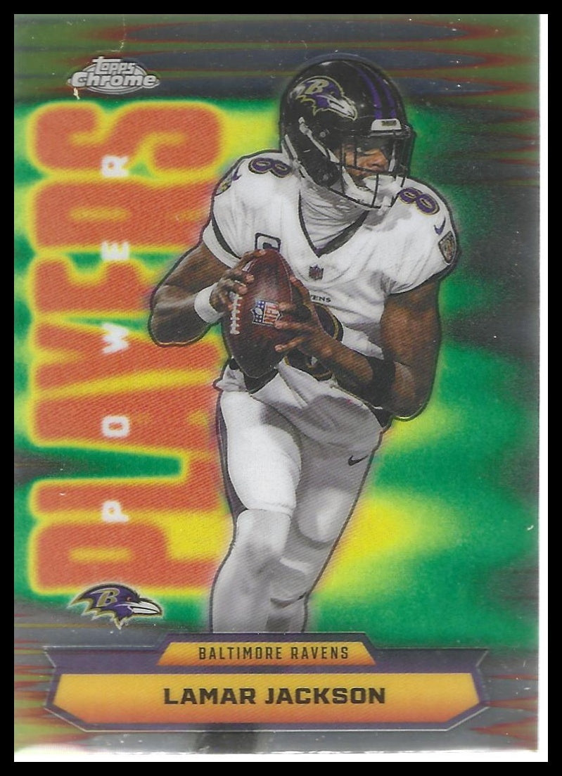 2025 Topps Chrome #PP-1 Lamar Jackson Power Players
