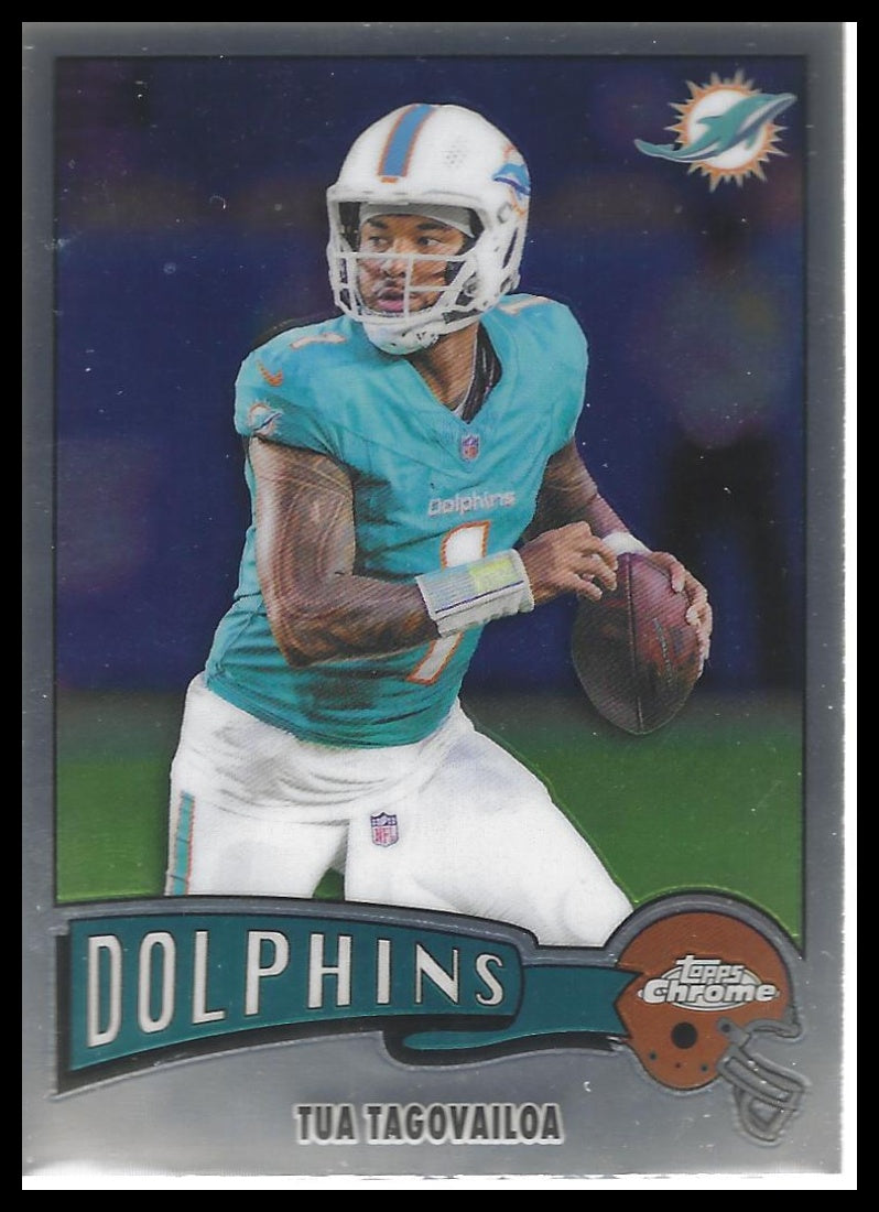 2025 Topps Chrome #1975-21 Tua Tagovailoa 1975 Topps
