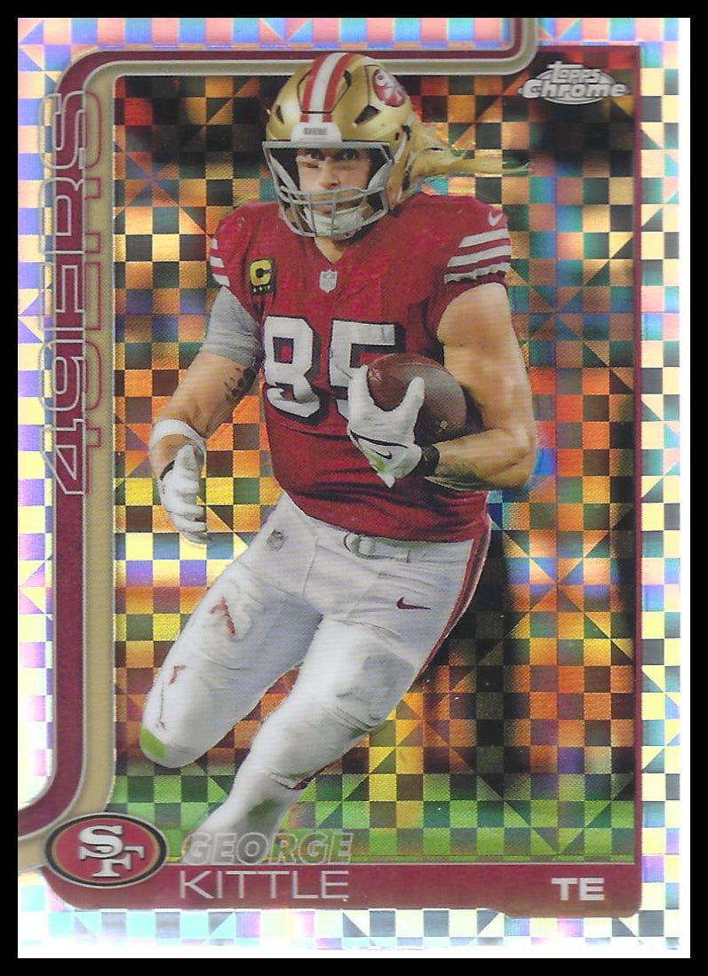 2025 Topps Chrome #267 George Kittle X-Fractor