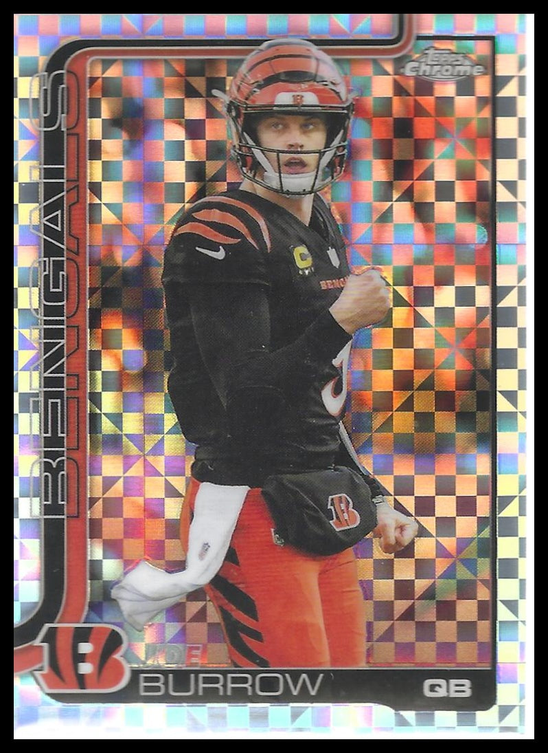 2025 Topps Chrome #61 Joe Burrow X-Fractor