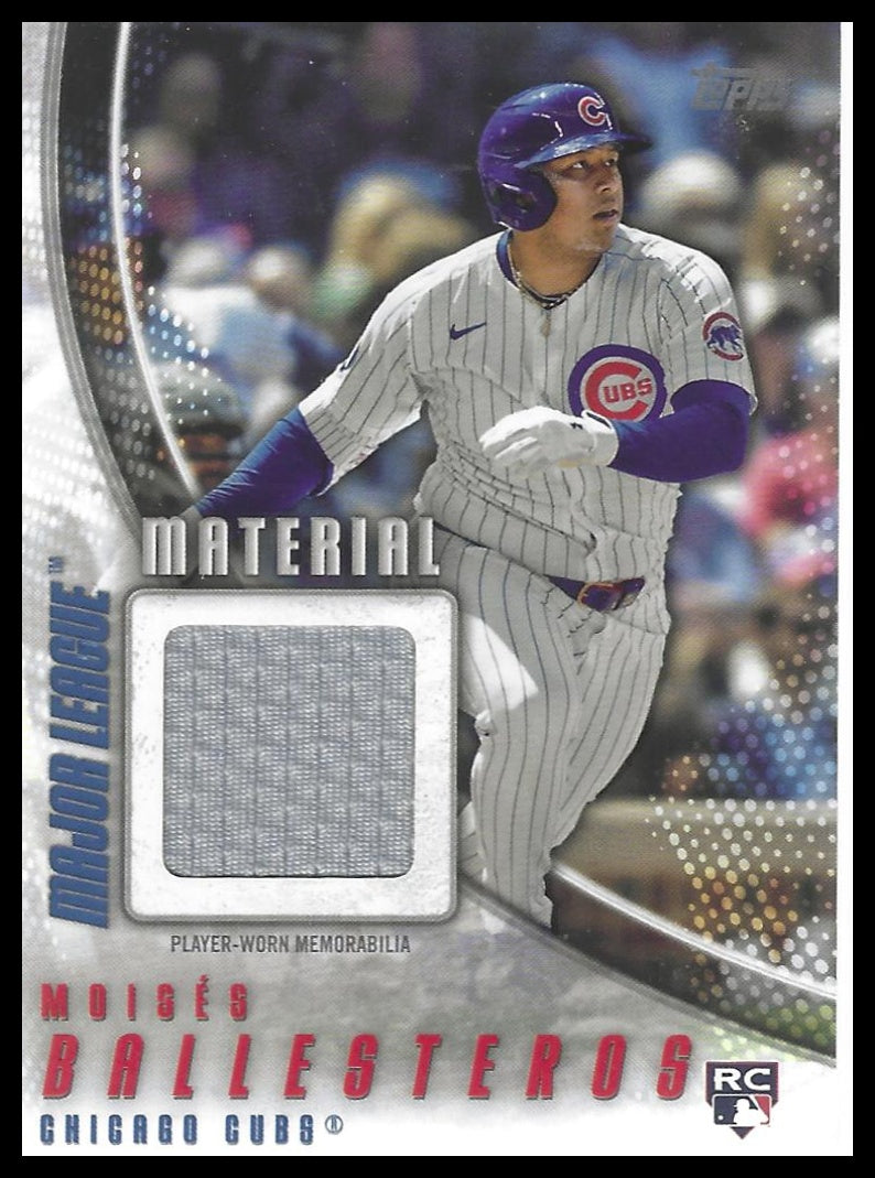 2025 Topps Update #MMU-BAL Moisés Ballesteros Major League Materials Blue #/150