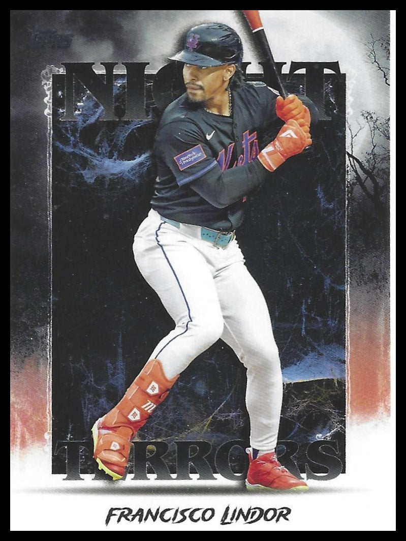 2025 Topps Update #NT-18 Francisco Lindor Night Terrors