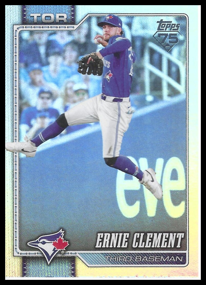 2026 Topps #505 Ernie Clement Rainbow Foil