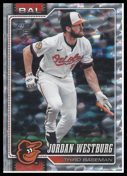 2026 Topps #613 Jordan Westburg Silver Crackle Foil