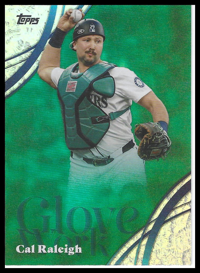 2026 Topps #GW-37 Cal Raleigh Glove Work