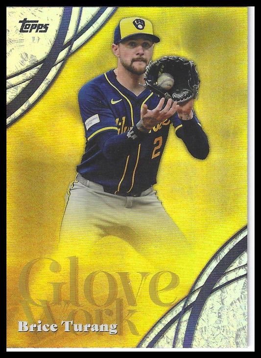2026 Topps #GW-58 Brice Turang Glove Work