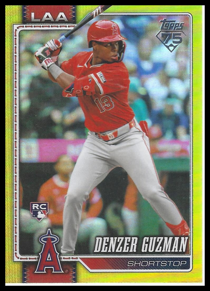 2026 Topps #435 Denzer Guzman Gold Rainbow Foil #/399
