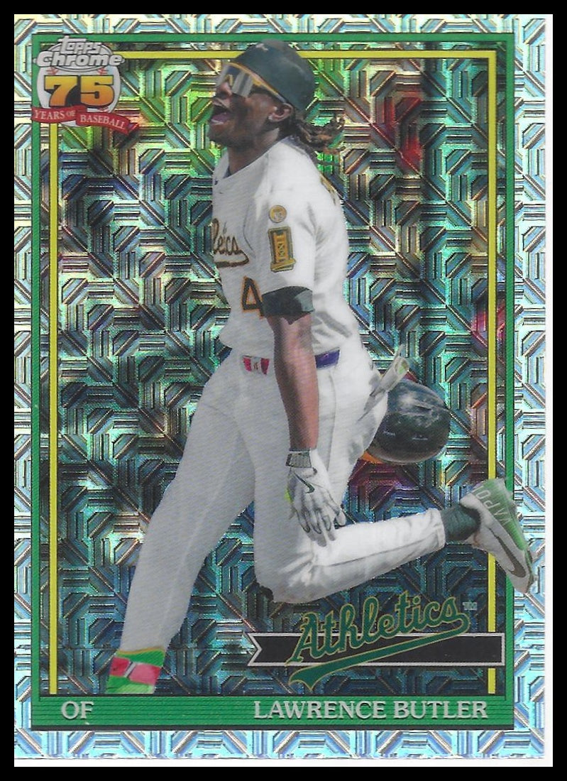 2026 Topps #91C2-48 Lawrence Butler 1991 Chrome Mojo Refractor (Series Two)